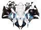 Purchase 2009-2012 White Blue Glossy Black Honda CBR600RR Motorcycle Fairings Kit UK