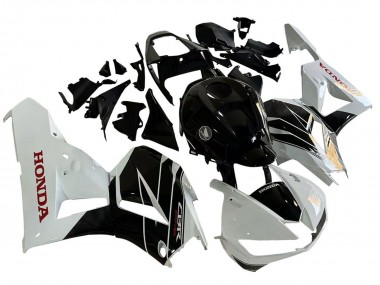 Purchase 2013-2023 White Glossy Black Honda CBR600RR Motorcycle Fairing Kits UK