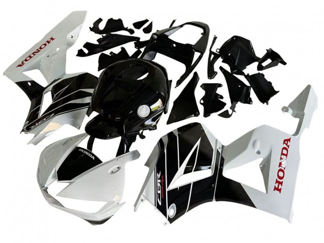 Purchase 2013-2023 White Glossy Black Honda CBR600RR Motorcycle Fairing Kits UK