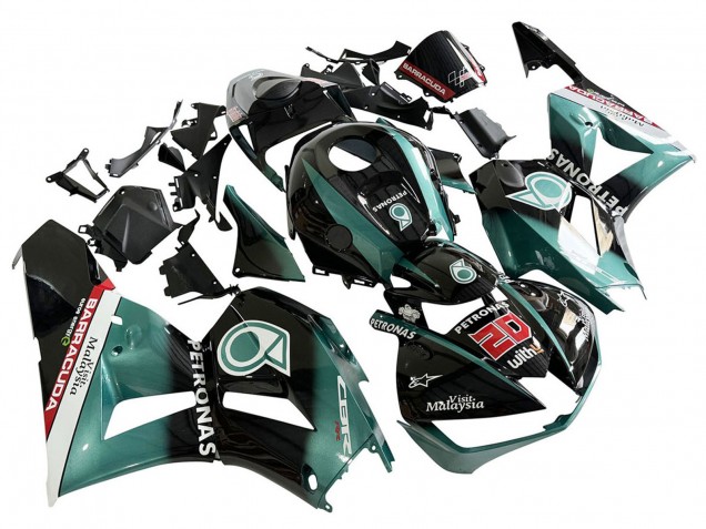 Purchase 2013-2023 Teal Blue Glossy Black Petronas 20 Honda CBR600RR Motorcycle Fairing UK