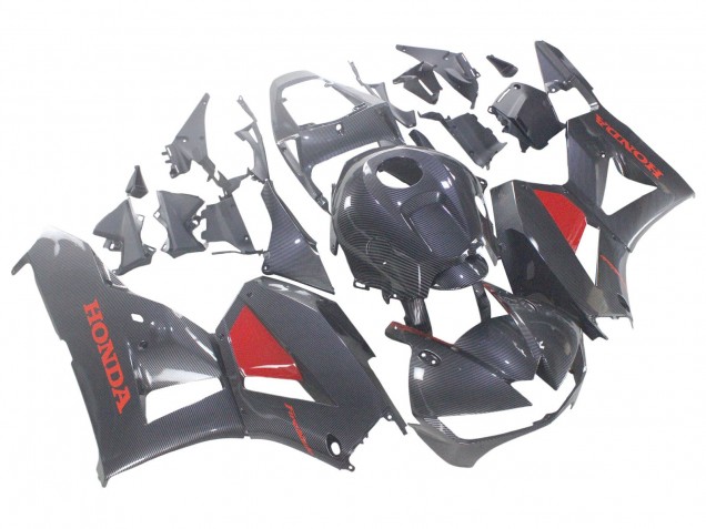 Purchase 2013-2023 Black Carbon Fiber Red Honda CBR600RR Motorcycle Fairings UK