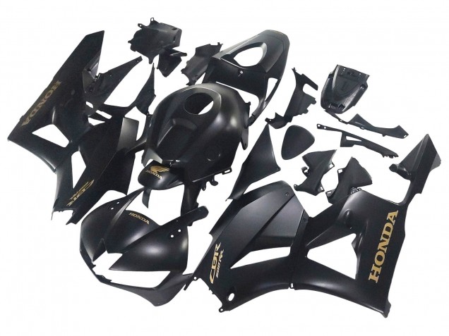 Purchase 2013-2023 Matte Black Gold Decals Honda CBR600RR Motorcycle Fairings UK