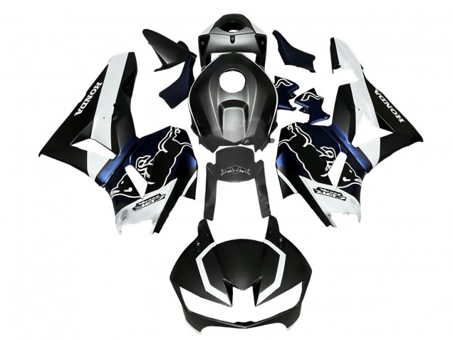 Purchase 2013-2023 Black Carbon Fiber White Blue Red Bull Honda CBR600RR Motorcycle Fairings UK