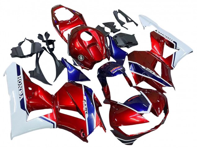 Purchase 2013-2023 White Red Blue HRC Honda CBR600RR Motorcycle Fairings UK