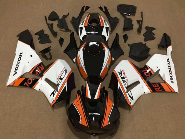 Purchase 2013-2023 White Orange Glossy Black Repsol Honda CBR600RR Motorcycle Fairings UK
