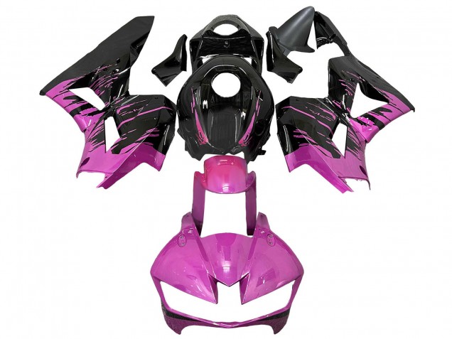 Purchase 2013-2023 Pink Glossy Black Honda CBR600RR Motorcycle Fairings UK
