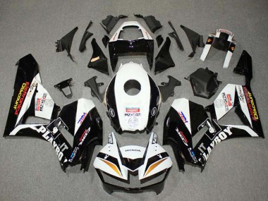 Purchase 2013-2023 White Gold Glossy Black HRC Honda CBR600RR Motorcycle Fairings UK