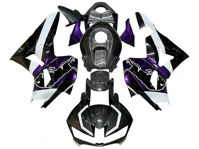 Purchase 2013-2023 Black Carbon Fiber White Purple Red Bull Honda CBR600RR Motorcycle Fairings UK