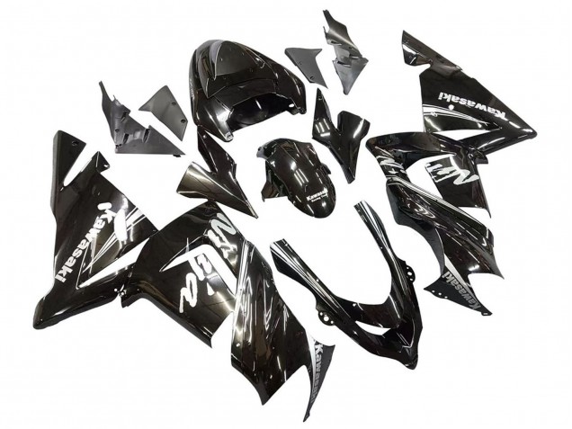 Purchase 2004-2005 Glossy Black Ninja Kawasaki ZX10R Motorcycle Fairings UK