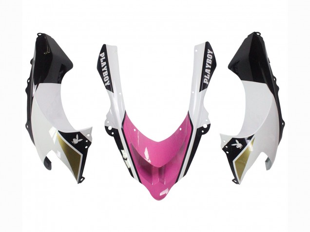 Purchase 2004-2005 Black Pink White Playboy Motul Kawasaki ZX10R Motorcycle Fairings UK