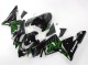 Purchase 2004-2005 Black with Green Flame Ninja Kawasaki ZX10R Motorcycle Fairings UK