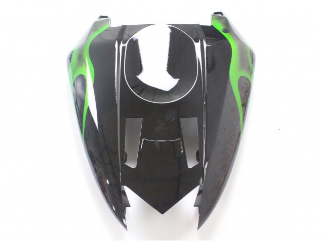 Purchase 2004-2005 Black with Green Flame Ninja Kawasaki ZX10R Motorcycle Fairings UK