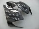 Purchase 2004-2005 Black with White Flame Kawasaki ZX10R Motorcycle Fairings UK