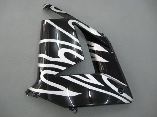 Purchase 2004-2005 Black with White Flame Kawasaki ZX10R Motorcycle Fairings UK