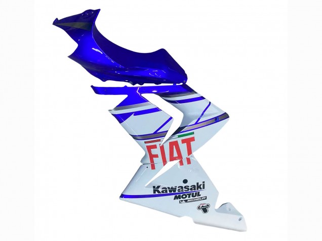 Purchase 2004-2005 Glossy Blue White Fiat Motul Kawasaki ZX10R Motorcycle Fairings UK