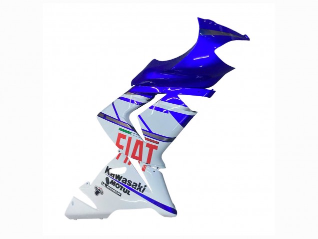 Purchase 2004-2005 Glossy Blue White Fiat Motul Kawasaki ZX10R Motorcycle Fairings UK