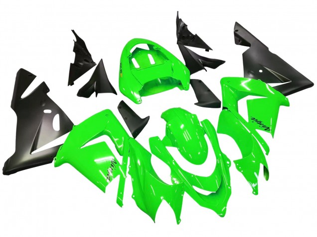 Purchase 2004-2005 Green Black Ninja Kawasaki ZX10R Motorcycle Fairings UK