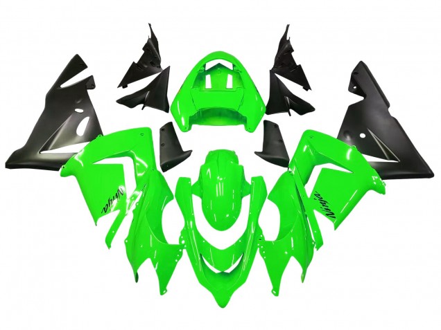 Purchase 2004-2005 Green Black Ninja Kawasaki ZX10R Motorcycle Fairings UK