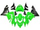 Purchase 2004-2005 Green Black Ninja Kawasaki ZX10R Motorcycle Fairings UK