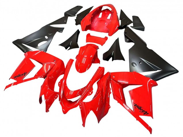 Purchase 2004-2005 Red Black Ninja Kawasaki ZX10R Motorcycle Fairings UK