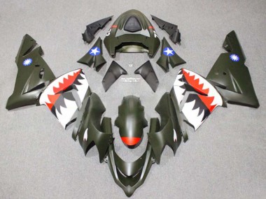 Purchase 2004-2005 Silver Black Ninja Kawasaki ZX10R Motorcycle Fairings UK