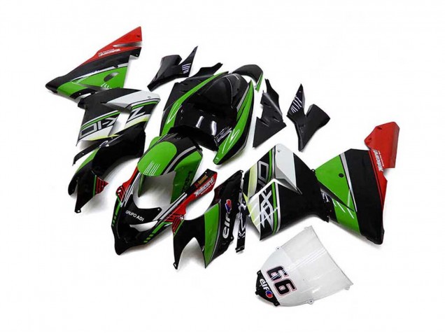 Purchase 2004-2005 White Black Green Elf Kawasaki ZX10R Motorcycle Fairings UK