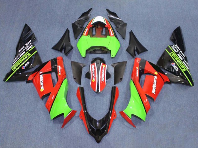 Purchase 2004-2005 Green White Ninja Kawasaki ZX10R Motorcycle Fairings UK