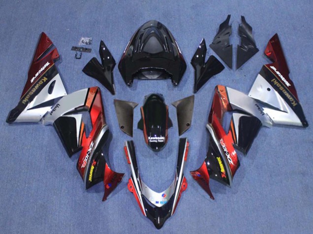 Purchase 2004-2005 White Black Fluorescent Yellow Ninja Kawasaki ZX10R Motorcycle Fairings UK
