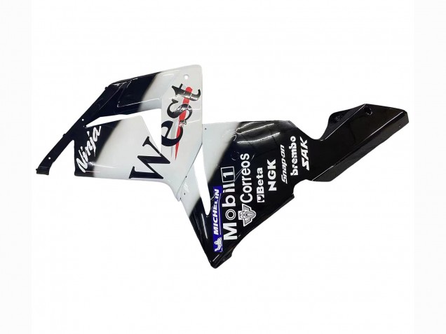 Purchase 2004-2005 White Black West Ninja Kawasaki ZX10R Motorcycle Fairings UK