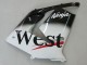 Purchase 2004-2005 White Black West Ninja Kawasaki ZX10R Motorcycle Fairings UK