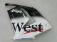 Purchase 2004-2005 White Black West Ninja Kawasaki ZX10R Motorcycle Fairings UK