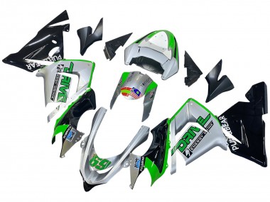 Purchase 2004-2005 Green Silver Black 69 Kawasaki ZX10R Motorcycle Fairings UK