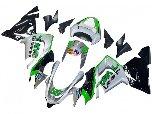 Purchase 2004-2005 Green Silver Black 69 Kawasaki ZX10R Motorcycle Fairings UK