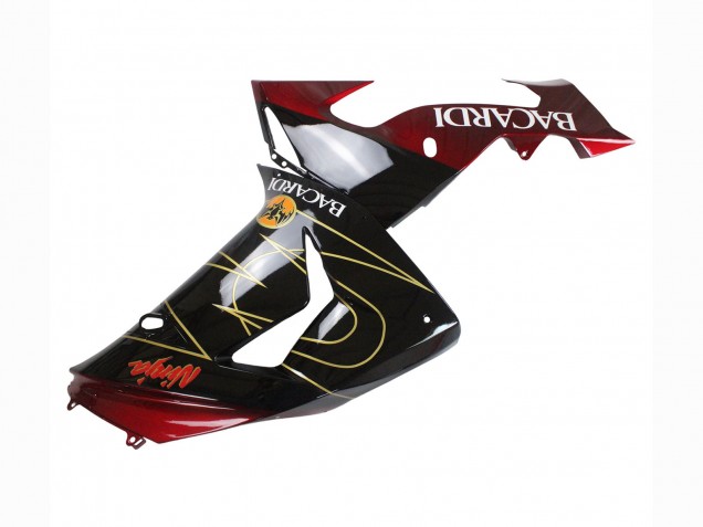 Purchase 2006-2007 Black Red Gold BACARDI Kawasaki ZX10R Motorcycle Fairings UK