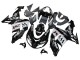 Purchase 2006-2007 Glossy Black White West Kawasaki ZX10R Motorcycle Fairings UK
