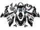 Purchase 2006-2007 Glossy Black White West Kawasaki ZX10R Motorcycle Fairings UK