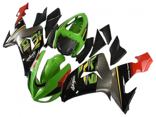 Purchase 2006-2007 Green Grey Red Black Yellow Kawasaki ZX10R Motorcycle Fairings UK