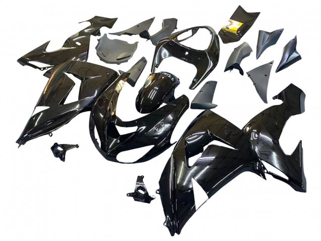 Purchase 2006-2007 Glossy Black Kawasaki ZX10R Motorcycle Fairings UK