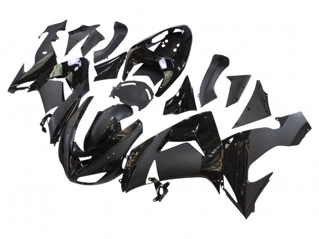 Purchase 2006-2007 Matte Black Glossy Black Kawasaki ZX10R Motorcycle Fairings UK