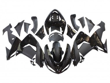 Purchase 2006-2007 Matte Black Glossy Black Kawasaki ZX10R Motorcycle Fairings UK