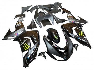 Purchase 2006-2007 Grey Yellow Glossy Black Monster Elf Kawasaki ZX10R Motorcycle Fairings UK