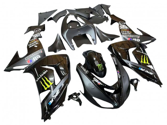 Purchase 2006-2007 Grey Yellow Glossy Black Monster Elf Kawasaki ZX10R Motorcycle Fairings UK