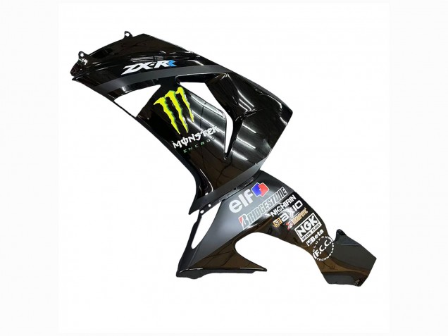 Purchase 2006-2007 Grey Yellow Glossy Black Monster Elf Kawasaki ZX10R Motorcycle Fairings UK