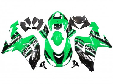 Purchase 2006-2007 Green White Black Kawasaki ZX10R Motorcycle Fairing Kits UK