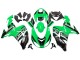 Purchase 2006-2007 Green White Black Kawasaki ZX10R Motorcycle Fairing Kits UK
