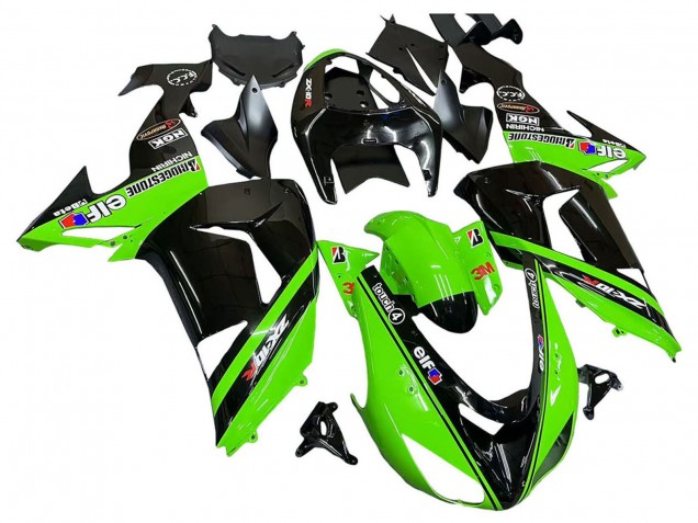 Purchase 2006-2007 Green Black Elf Touch4 3M Kawasaki ZX10R Motorcycle Fairings UK