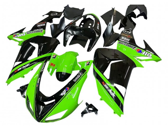 Purchase 2006-2007 Green Black Elf Touch4 3M Kawasaki ZX10R Motorcycle Fairings UK