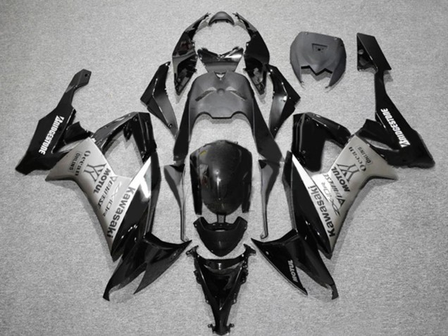 Purchase 2006-2007 Matte Black Grey Motul Kawasaki ZX10R Motorcycle Fairings UK