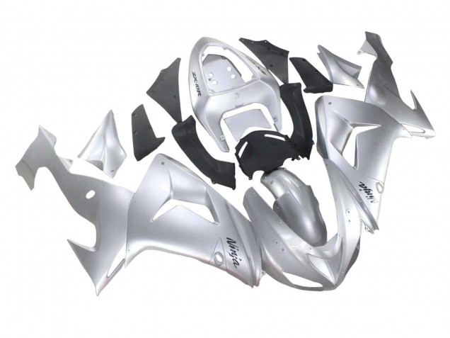 Purchase 2006-2007 Silver Black Ninja Kawasaki ZX10R Motorcycle Fairings UK