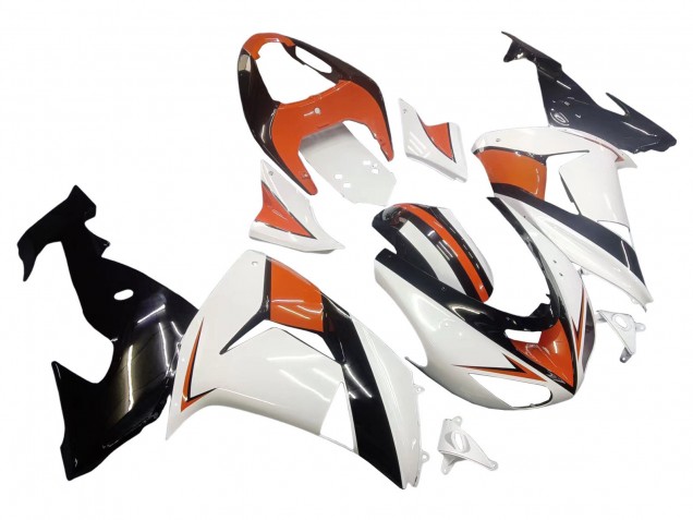 Purchase 2006-2007 White Orange Black Kawasaki ZX10R Motorcycle Fairings UK